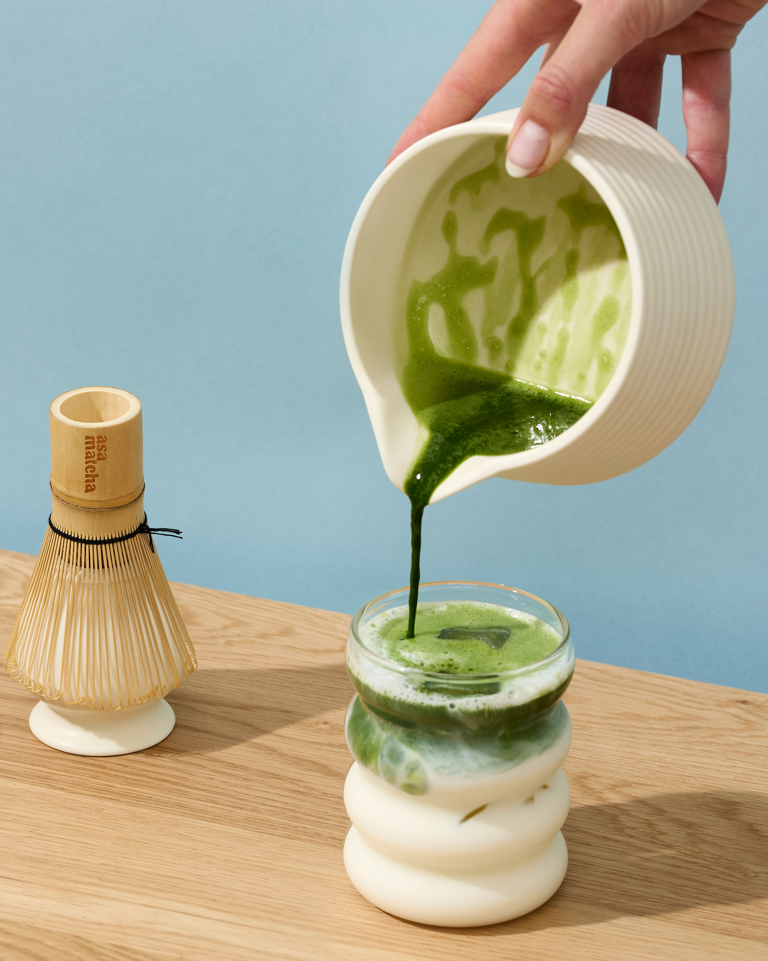 Product photography for Asa Matcha - matcha product with elegant presentation and refined styling